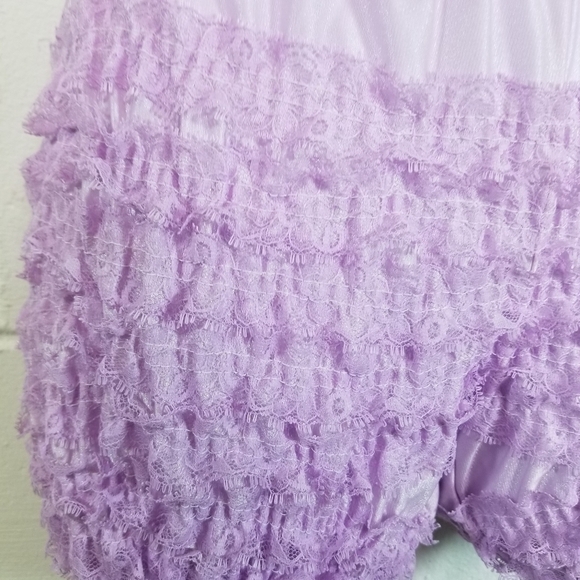 Vtg lilac purple ruffle square dance shorts bloomers pettipants sissy - Picture 5 of 10